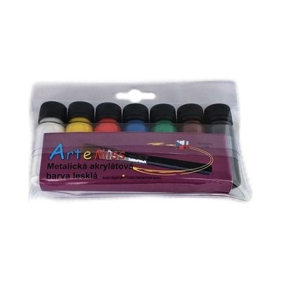 ARTEMISS akrylové barvy metalické 12 g 7 ks – Sleviste.cz