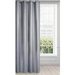 Eurofirany Závěs 140x250 cm stříbrný na kovových kroužcích ESSME – Hledejceny.cz