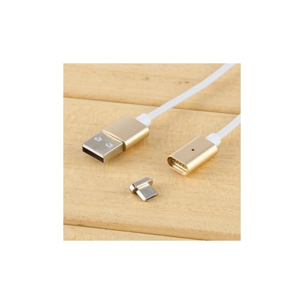usb kabel SES 90010010 USB nabíjecí Micro USB, zlatý