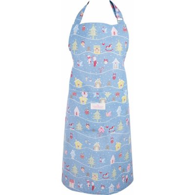 GreenGate Kuchyňská zástěra Laura Christmas Dusty Blue – Hledejceny.cz