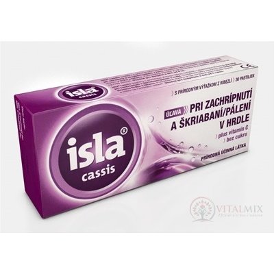ISLA CASSIS plus vitamín C pastilky 30 ks
