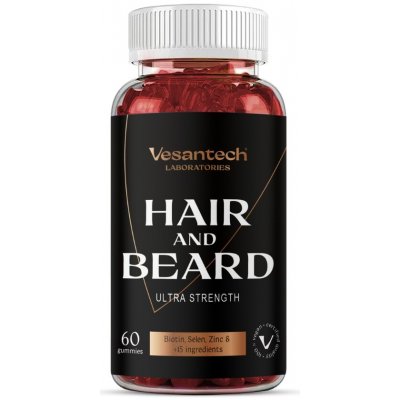 Vesantech Gummies HAIR & BEARD 60 gummies – Hledejceny.cz