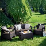 Keter Corfu set hnědá – Zboží Dáma