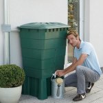Elkoplast Plastová nádrž na dešťovou vodu RHIN 300-520 l, zelená,300 l 255-70772 – Zboží Dáma