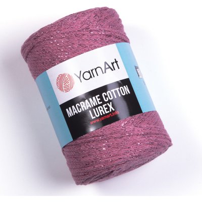 Yarn Art Macrame Cotton Lurex 743 starorůžová s růžovou nitkou – Zbozi.Blesk.cz