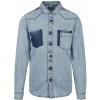 Pánská Košile Urban Classics pánská riflová košile Knight TB2086 modrá