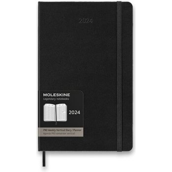 Moleskine A5 týdenní 2024 černý