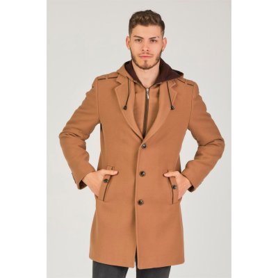 Dewberry pánský kabát hnědá – Zboží Dáma