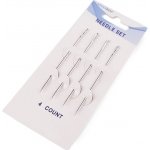 Jehly šicí dlouhé Varianta: nikl, Balení: 1 karta – Zboží Dáma