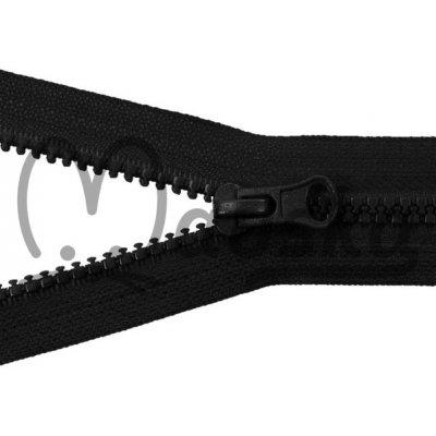 Zip kostěný bundový 5mm dělitelný délka 55 cm - ČERNÁ – Zboží Mobilmania