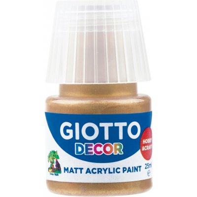 Akrylová barva Giotto Decor matt 25 ml zlatá – Zboží Dáma
