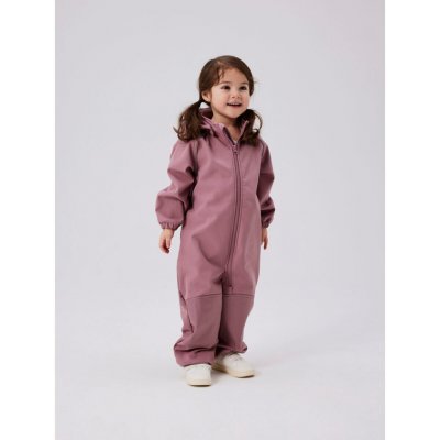 Dětská softshellová kombinéza Name It Alfa wistful mauve – Zboží Dáma