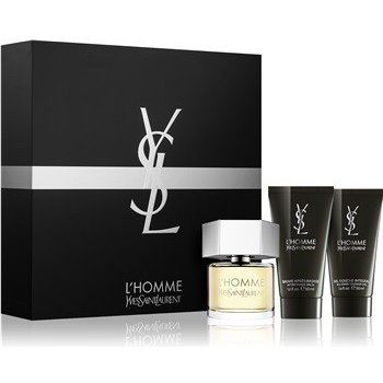Yves Saint Laurent L'Homme EDT 60 ml + balzám po holení 50 ml + sprchový gel 50 ml dárková sada