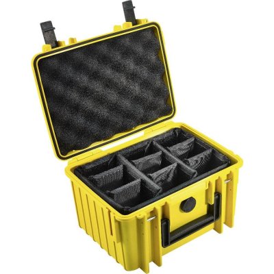 B&W Outdoor Case Type 2000 yellow, padded 2000/Y/RPD – Zboží Mobilmania