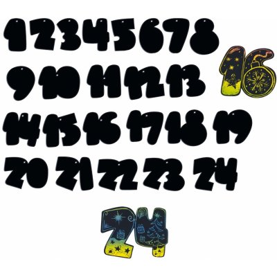 Anděl Adventní škrabací kalendář 14 5 x 12 cm 10722 – Zbozi.Blesk.cz