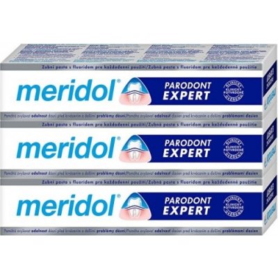 Meridol zubní pasta Parodont Expert 3 x 75 ml – Zboží Mobilmania