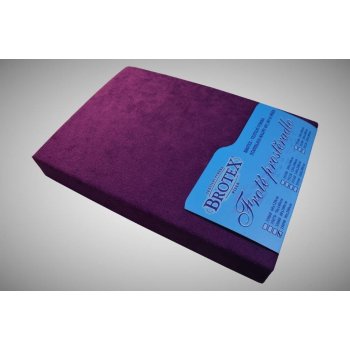 Brotex froté prostěradlo tmavě fialové 80x200