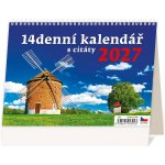 stolní 14denní s citáty 21,1cm x 14,8cm, S39-27 2027 – Zboží Mobilmania