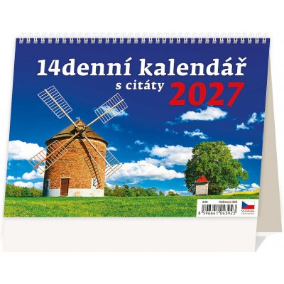 stolní 14denní s citáty 21,1cm x 14,8cm, S39-27 2027 – Zboží Mobilmania