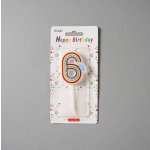 Dortisimo Svíčka duhová s obláčkem číslo 6 – Zboží Dáma