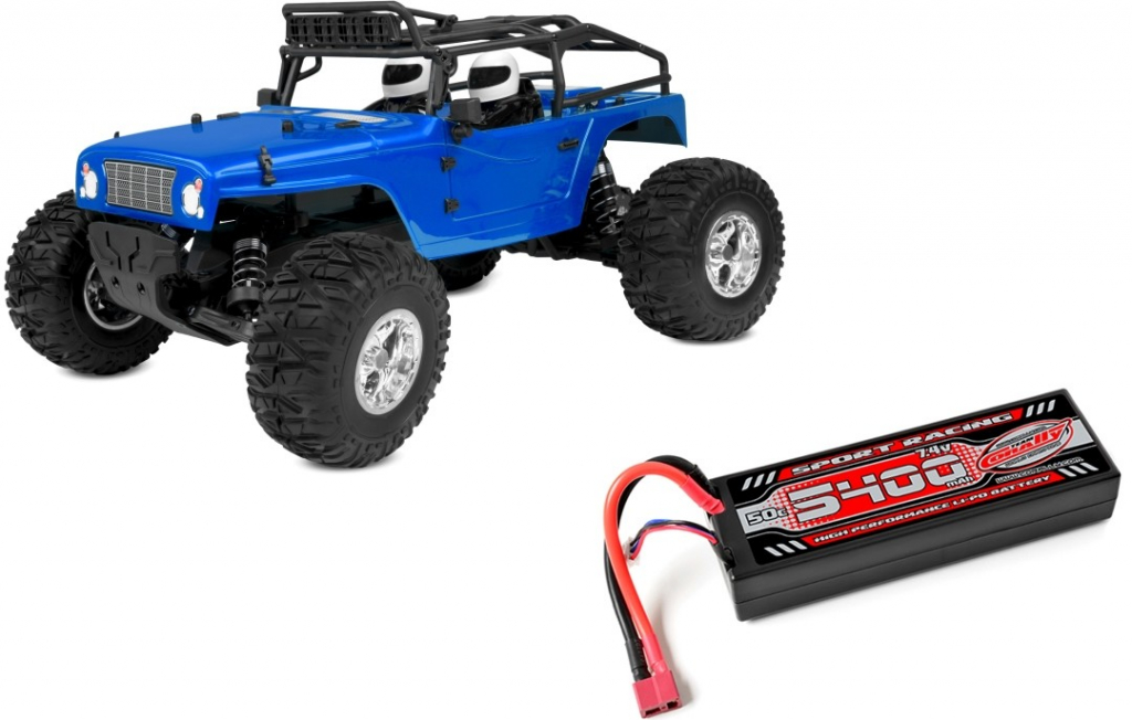 Team Corally MOXOO SP Monster Truck 2WD RTR stejnosměrný motor + 50C 5400mAh Lipo + nabíječ 1:10