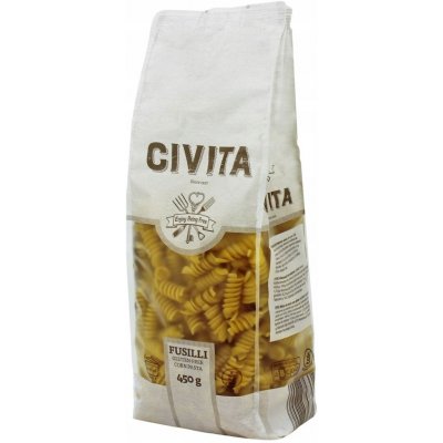 Civita Bezlepkové kukuřičné těstoviny fusilli 450 g – Zboží Dáma