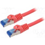 Lanberg PCF6A-10CC-0500-R Patch S/FTP Kat: 6a RJ45 vidlice z obou stran lanko CCA – Zboží Živě