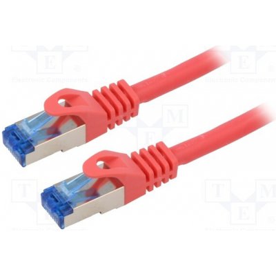 Lanberg PCF6A-10CC-0500-R Patch S/FTP Kat: 6a RJ45 vidlice z obou stran lanko CCA – Zboží Živě