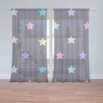 Záclony Hvězdy na modré: 2 ks - 150x250 cm - Sablio – Hledejceny.cz