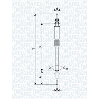 MAGNETI MARELLI Žhavicí svíčka 062900082304 – Zboží Mobilmania
