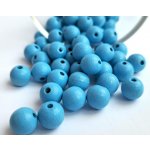 Detoa dřevěné korálky světle modré 10 mm 10 ks – Sleviste.cz