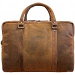 Green Wood pánská kožená taška hnědá 193025 sandel – Zboží Dáma