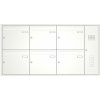 Poštovní schránka Sestava 6 luxusních schránek Max Knobloch - UP110 zvonek + interkom Barva: Bílá