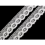 Bavlněná krajka paličkovaná šíře 25 mm Varianta: 8 bílá, Balení: 27 m – Hledejceny.cz