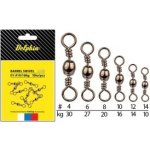 Delphin Karabinka s obratlíkem Barrel Swivel A-02 10/16kg 10ks – Hledejceny.cz