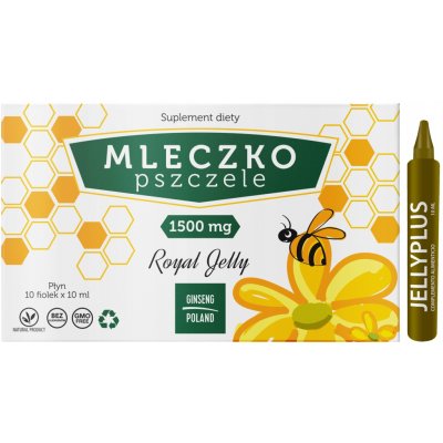 Mateří kašička Royal Jelly 1500 mg Ginseng Poland 10 ampulek po 10 ml – Hledejceny.cz