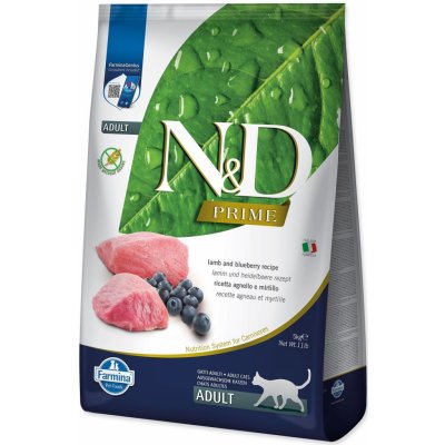 N&D PRIME CAT Adult Lamb & Blueberry 5 kg – Zboží Dáma