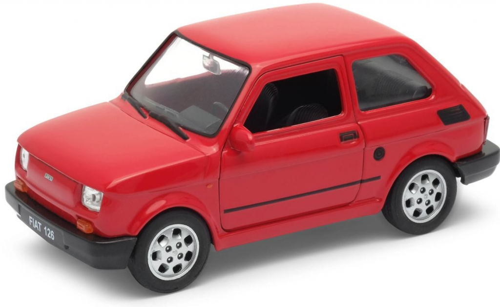 Welly Auto Fiat 126 P červená 1:34