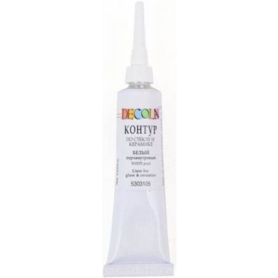 Decola Kontura na sklo a keramiku 18 ml Bílá – Sleviste.cz