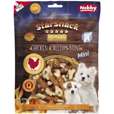 Nobby Pochoutka pro psy BBQ MINI Chicken Calcium Bone 375g – Zbozi.Blesk.cz