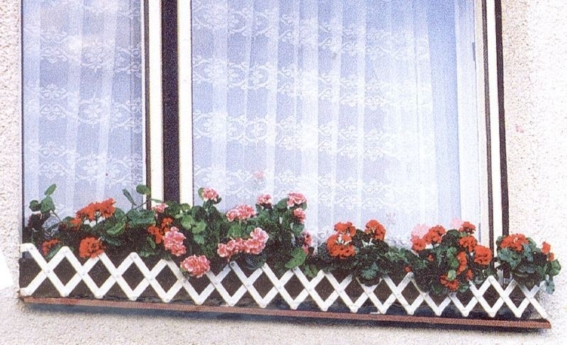 Nohel garden Zahrádka okenní GARTEN bílá 75 cm