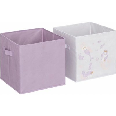 Atmosphera for Kids boxy Mořská panna 2 ks fialové 29x29x29 cm – Hledejceny.cz