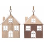 Anděl Přerov Dřevěný domek na zavěšení, 7 x 8 cm – Hledejceny.cz