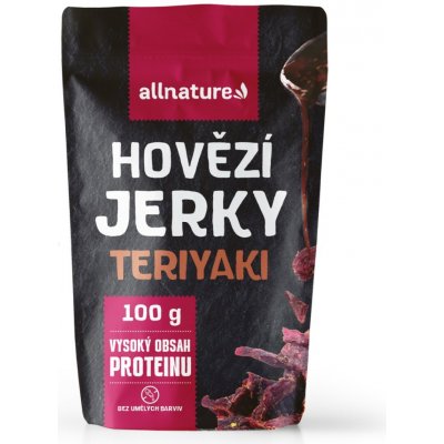 Allnature Beef Teriyaki Jerky sušené hovězí maso 100 g – Sleviste.cz