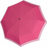 Doppler Mini Fiber Sailor dámský skládací mechanický deštník růžový – Sleviste.cz