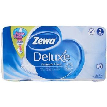 Zewa Deluxe Pure White 3-vrstvý 8 ks