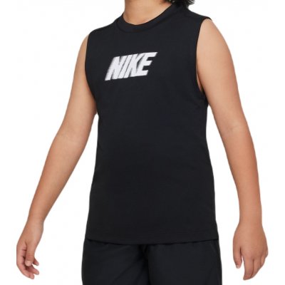 Nike Dri-Fit Multi+ Sleeveless Training top black/white – Zboží Mobilmania