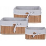 HOMESTYLING Košíky do koupelny úložné sada 3 ks bambus KO-KR8100530 – Hledejceny.cz