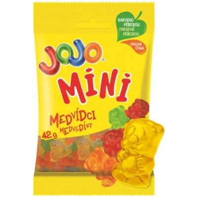 JOJO Medvídci Mini želé bonbóny s ovocnými příchutěmi 42 g