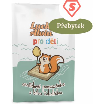 Lucky Alvin Pro děti Arašídová pomazánka s bílou čokoládou 30 g